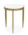 Ocilla - Accent Table - Brass,White