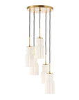 Vanier - 5 Light Cluster Pendant - Gold