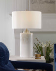 Georgios - Cylinder Table Lamp - White