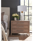 Modern - Cove Drawer Nightstand - Dark Brown
