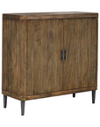 Pinstripe - 2 Door Cabinet - Dark Brown