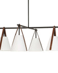 Reins - Accent Straps 4 Light Chandelier - Black