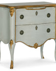 Melange - French 2-Drawer Chest - Pearl Silver