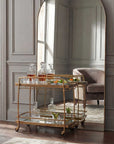 Scarritt - Bar Cart - Antique Brass
