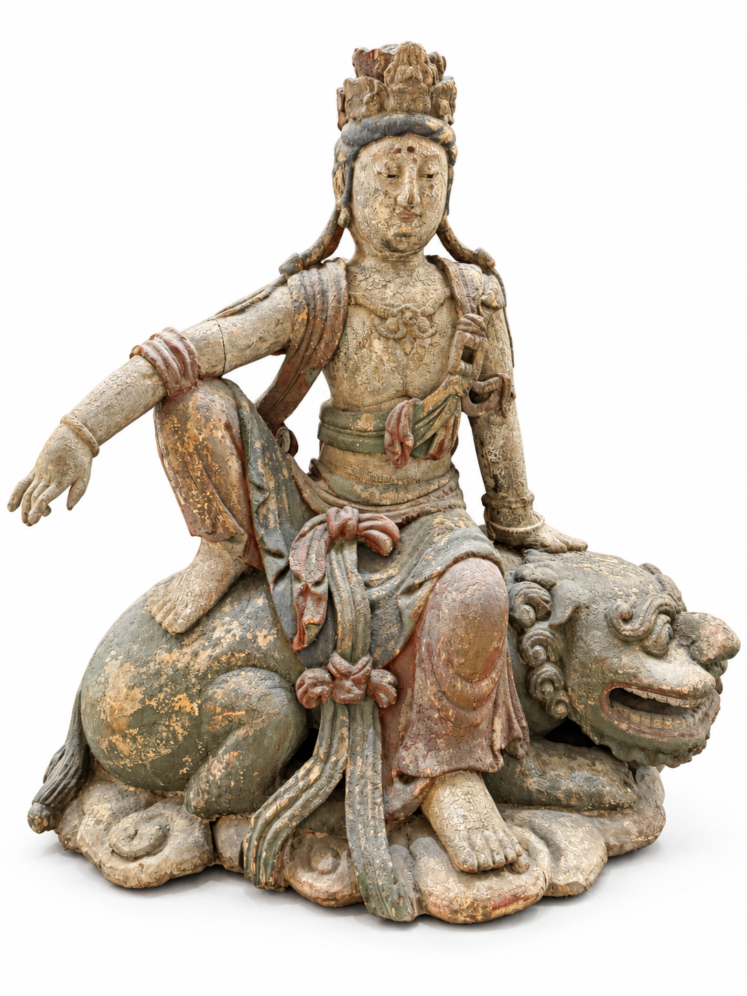 antique quan yin statue 33324