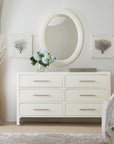 Serenity - Amelia Oval Mirror - White