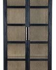 Linville Falls - Shou Sugi Ban Curio Cabinet - Black