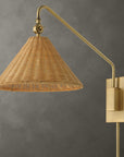 Phuvinh - 1 Light Rattan Shade Sconce - Beige