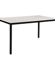 Parson - Small Marble Dining Table - Black