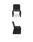 Ella - Outdoor Dining Chair (Set of 2) - Charcoal / Gray