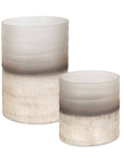 Ombra - Modern Vases (Set of 2) - Beige
