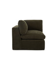 Cates - Corner Chair - Dark Green