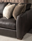 Bryson - Top Grain Leather 3 Piece Sectional - Lush-Chocolate