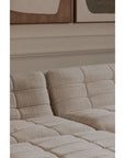 Lino - Armless Modular Sofa - Textured Oat / Beige