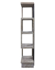 Nicasia - Modern Etagere - Pearl Silver