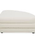 Lowtide - Curved Ottoman - White