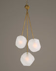 Geodesic - 3 Light Pendant - White