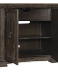 Traditions - 1-Drawers 3-Shelves Buffet - Dark Brown