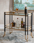 Kentmore - Modern Bar Cart - Gold