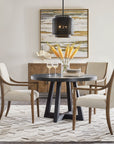 Chapman - Shou Sugi Ban Petite Round Dining Table - Black