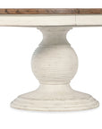 Americana - Round Pedestal Dining Table With One 22" Leaf
