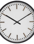 Fleming - Large Wall Clock - Black