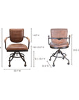 Foster - Desk Chair - Soft Brown