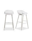 Piazza - Outdoor Barstool (Set of 2) - White