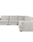 Ludwig - Upholstered 5 Piece Sectional - Ivory