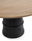 Lunen - 55" Round Dining Table - Soft Reef Noir