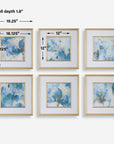 Fresh Start - Blue Abstract Prints (Set of 6)