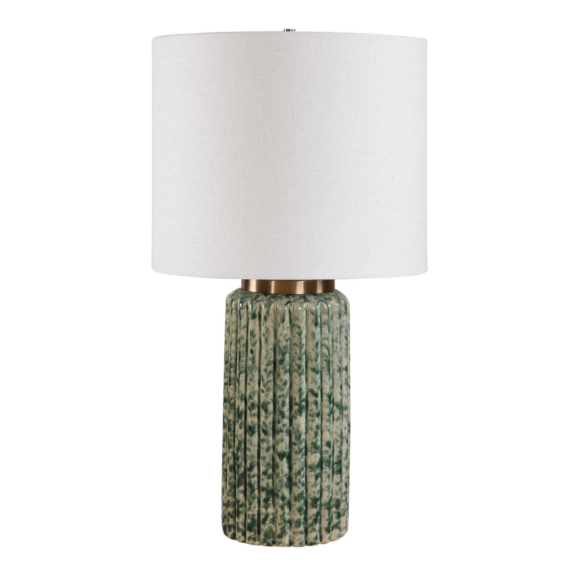 Hensley - Table Lamp - Ivory &amp; Green