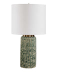 Hensley - Table Lamp - Ivory & Green