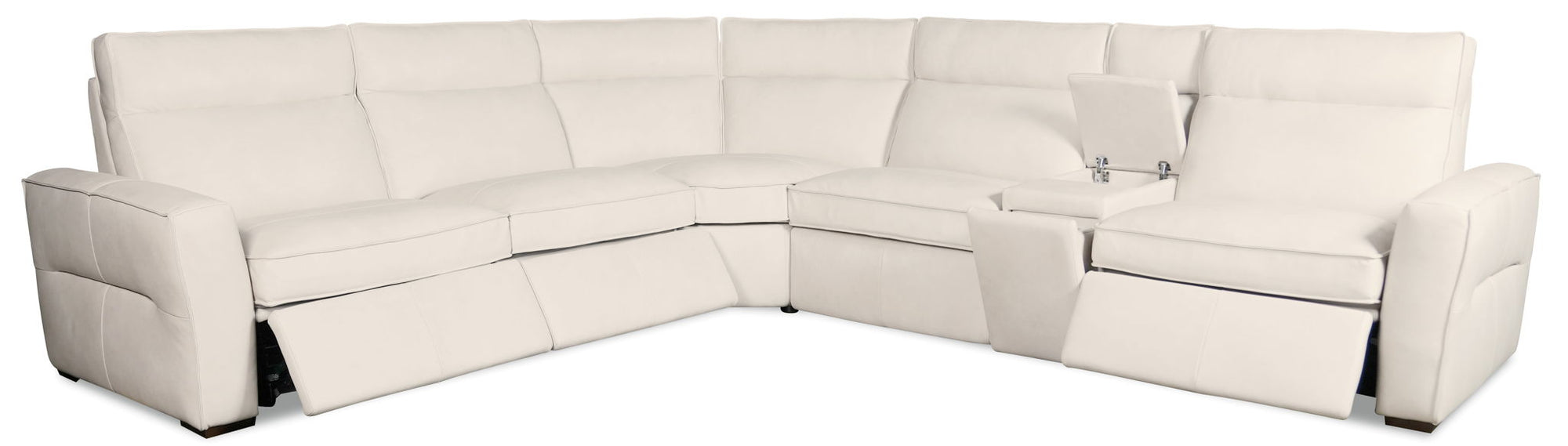 MS - Vann Six-Piece Power Sectional - White