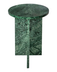 Grace - Marble Accent Table - Dark Green
