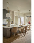 Modern - Swivel Counter Chair - Haze / Levi Oyster