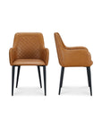 Cantata - Vegan Leather Dining Chair (Set of 2) - Tawny