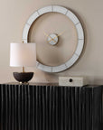 Ivory Halo - Minimalist Wall Clock - Gold / White