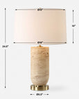 Aubrey - Travertine Table Lamp