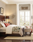 Charleston - Bed Bench - Dark Brown / Beige