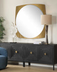Neilia - Round Mirror - Brass