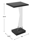 Angle - Contemporary Accent Table - Black