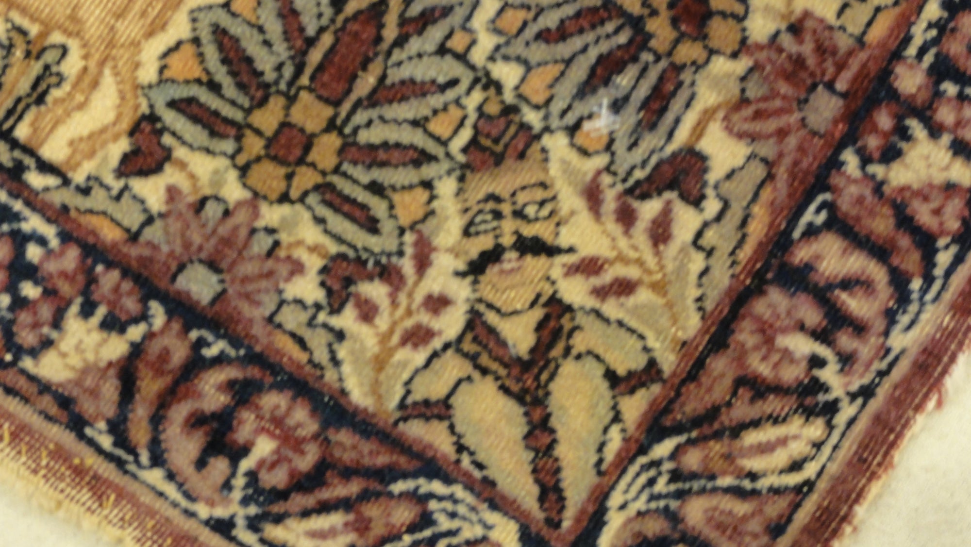 Antique Tree of Life Kerman Rug 34559