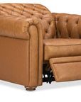 MS - Glover Power Recliner With Power Headrest - Brown