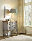 Home Accent - French 2-Drawer Chest - Pearl Silver