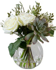 Belmonte - Floral Bouquet & Vase - Green
