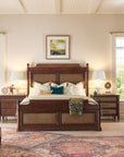 Charleston - Three-Drawer Traditional Nightstand - Dark Brown