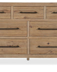 Vineyard Row - Seven-Drawer Dresser - Light Brown