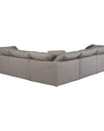 Terra - Livesmart Fabric Condo Classic L Modular Sectional - Light Gray