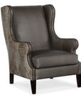 Club Chair With Faux Croc - Black